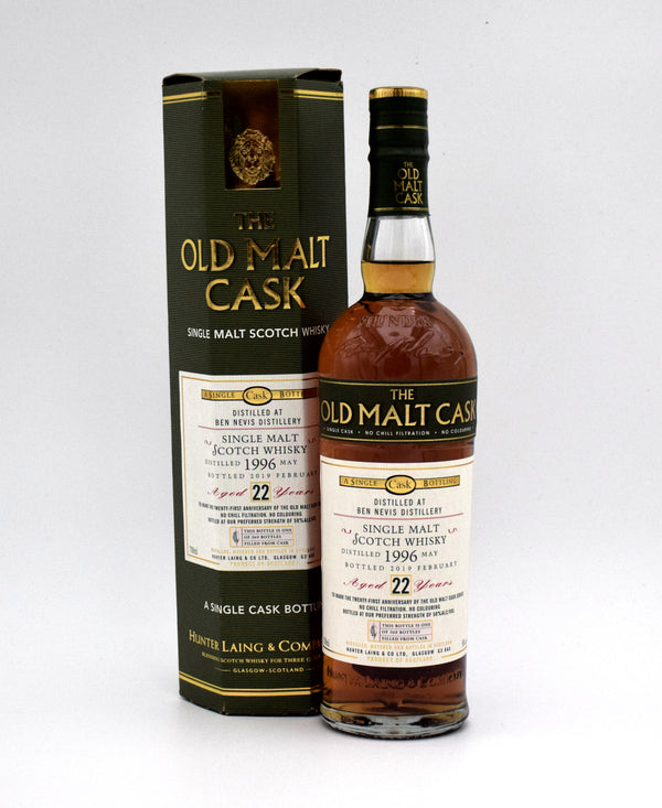 Ben Nevis 'The Old Malt Cask' 22 Year Old Single Malt Scotch Whisky (1996 Release, 21st Anniversary)