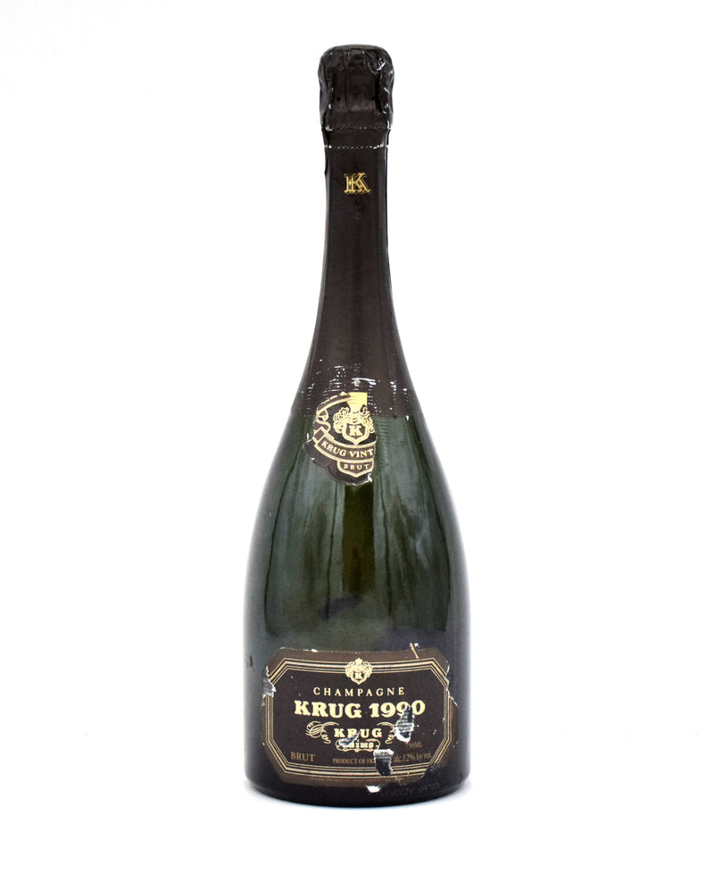 1990 Krug Vintage Brut (No Box) (Slightly Torn Label)