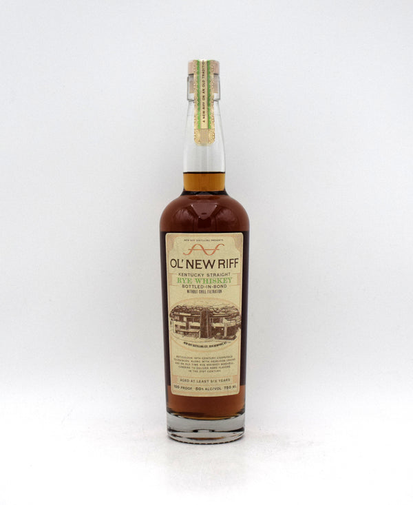 Ol’ New Riff Bottled in Bond Straight Rye Whiskey