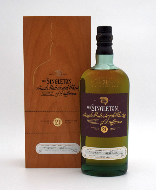The Singleton of Dufftown 21 Year Old Single Malt Scotch Whisky (Older Bottling)