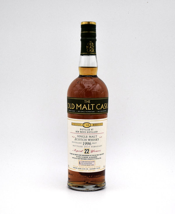 Ben Nevis 'The Old Malt Cask' 22 Year Old Single Malt Scotch Whisky (1996 Release, 21st Anniversary)