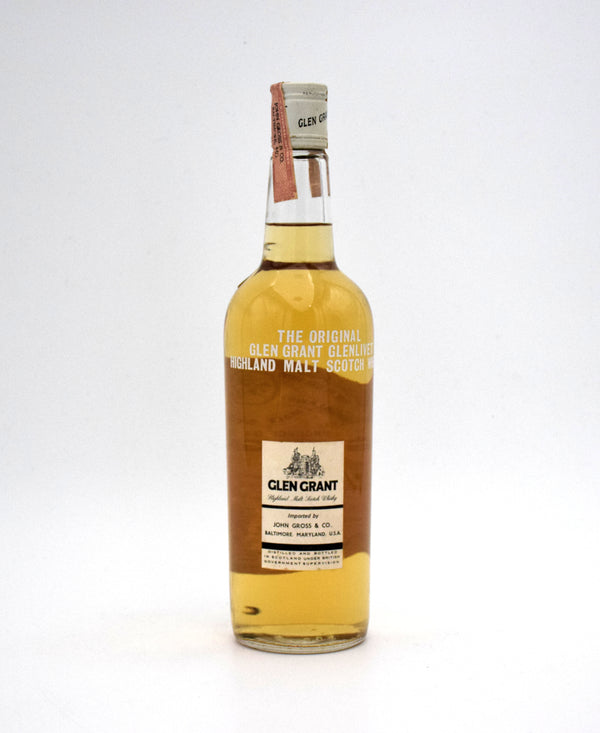 Glen Grant 'Unblended Clear' Highland Malt Scotch (1970's Bottling, US Import)