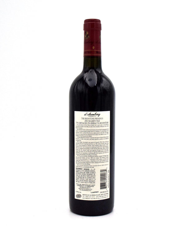 2001 d'Arenberg The Ironstone Pressings