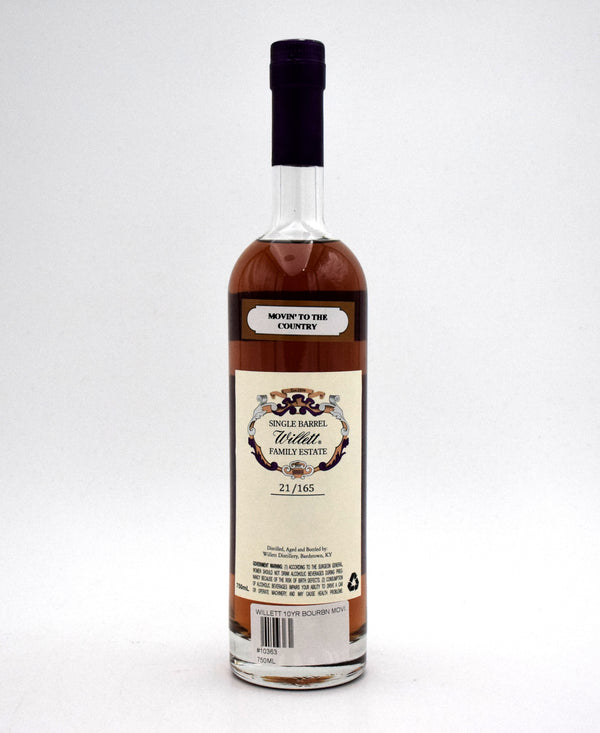 Willett Family Estate 10 Year Bourbon Barrel Number 2032 (Movin' to the Country)