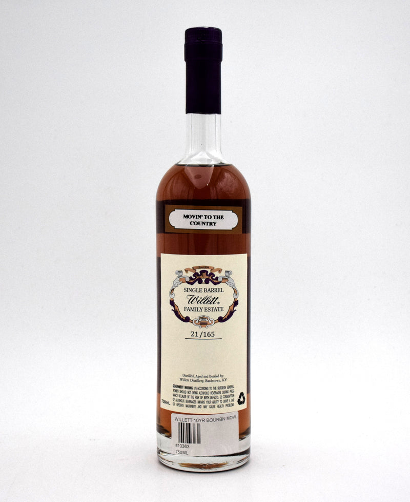 Willett Family Estate 10 Year Bourbon Barrel Number 2032 (Movin' to the Country)