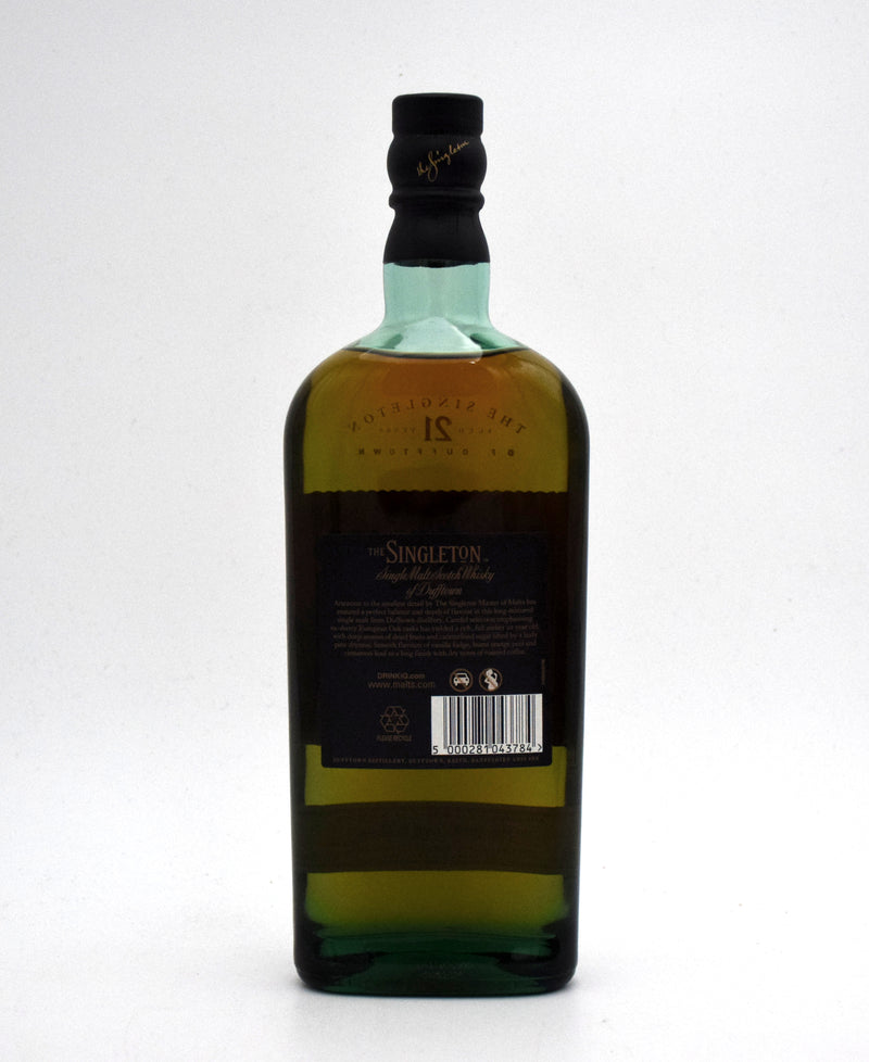 The Singleton of Dufftown 21 Year Old Single Malt Scotch Whisky (Older Bottling)