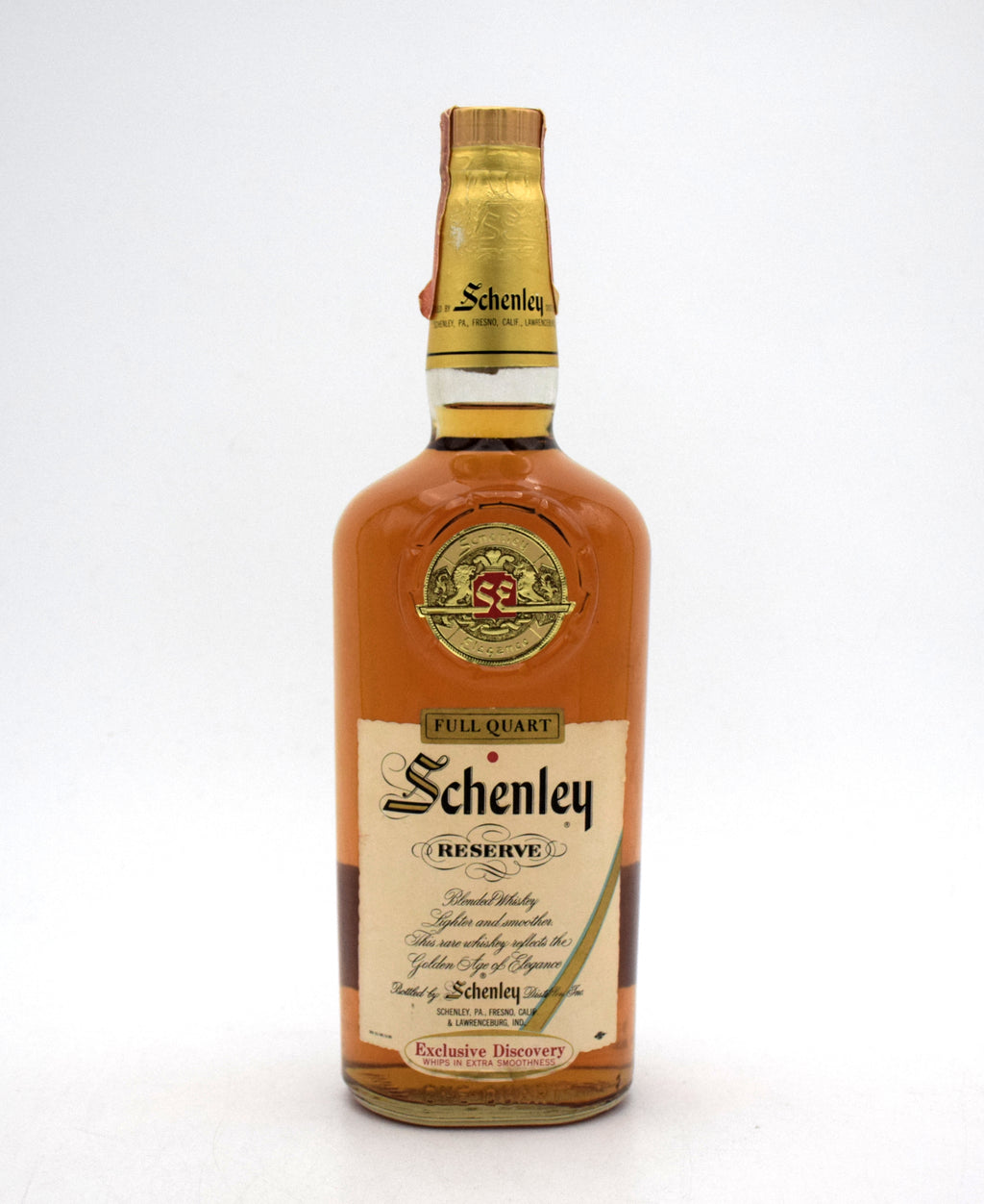 ウイスキー Schenley RESERVE American Whiskey Schenley Reserve American Finest Whiskey (1960's) – FineLiquors