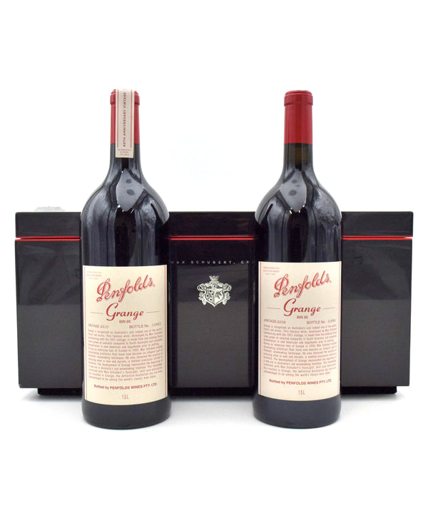 2008 & 2010 Penfolds Grange Bin 95 (1.5L, Max Schubert Presentation Case: Magnum Twin Pack)
