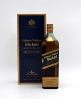 Johnnie Walker Blue Label Scotch Whisky (Older Bottling, 1L) (Blue/Tan Box)