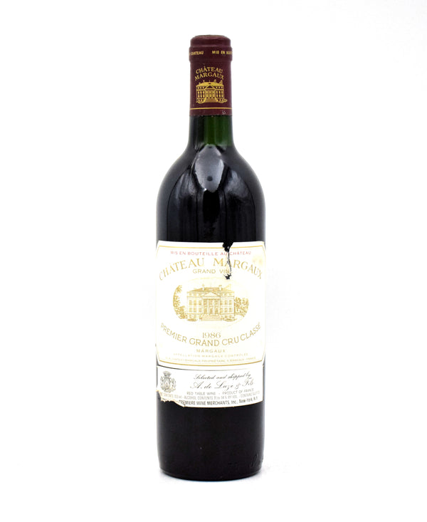 1986 Chateau Margaux (Slightly Ripped Label)