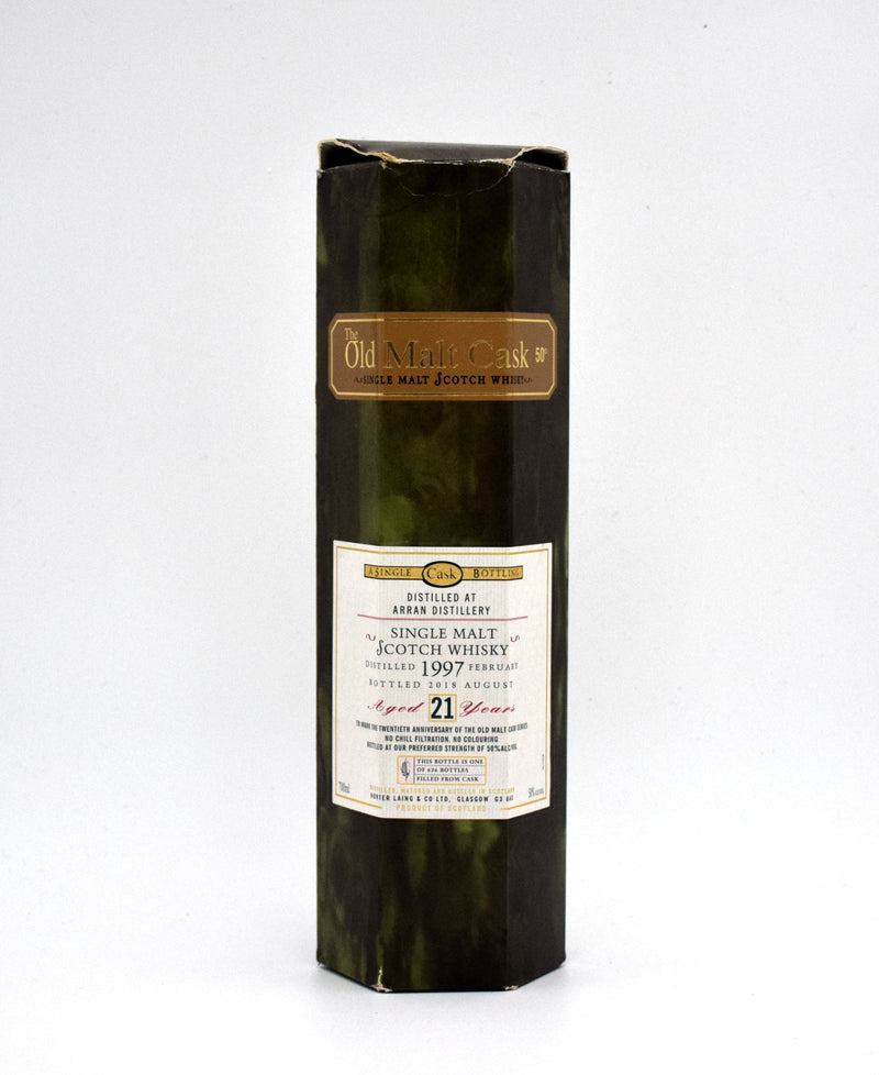 The Arran 'The Old Malt Cask' 21 Year Old Single Malt Scotch Whisky (1997 Release, 20th Anniversary)
