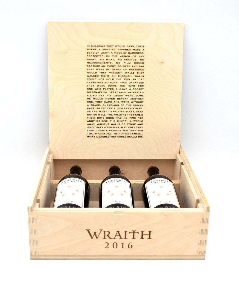 2016 Hundred Acre 'Wraith' Cabernet Sauvignon (Case of 3 bottles)