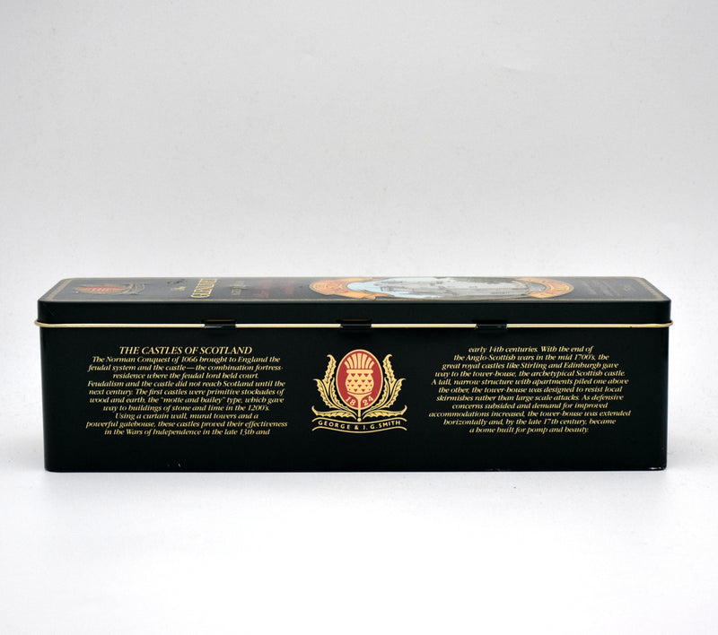 Glenlivet 12 Year Single Malt Scotch (Older Bottling, Rare Caerlaverock Tin Box: Castles Collection)