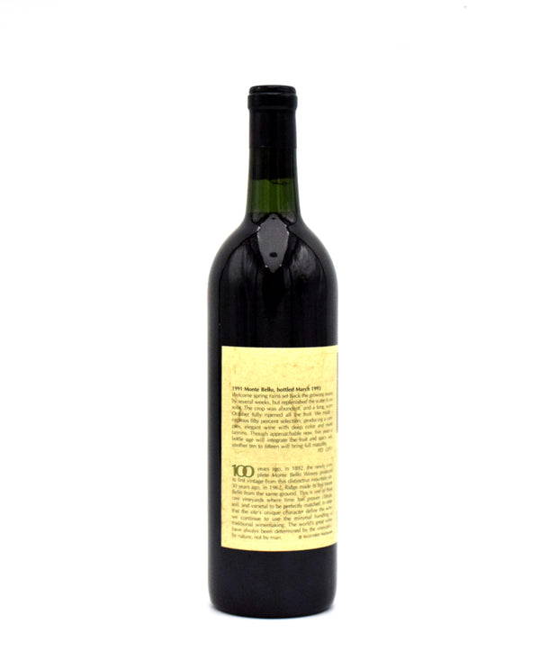 1991 Ridge Vineyards Monte Bello