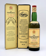 Glenlivet 12 Year Single Malt Scotch (Older Bottling, Rare Caerlaverock Tin Box: Castles Collection)
