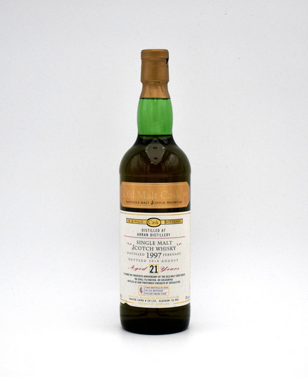 The Arran 'The Old Malt Cask' 21 Year Old Single Malt Scotch Whisky (1997 Release, 20th Anniversary)