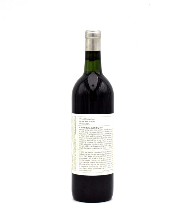 1992 Ridge Vineyards Monte Bello