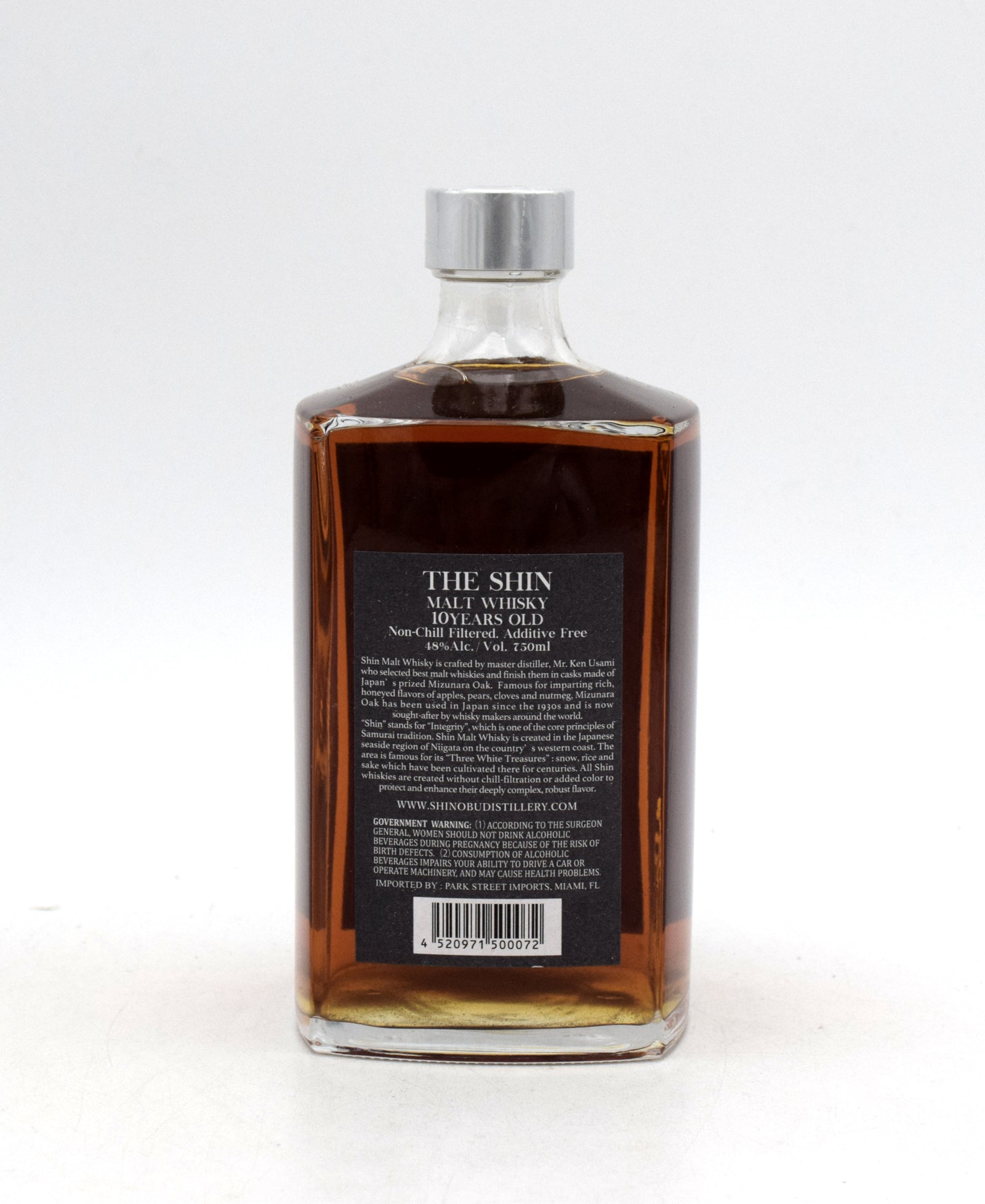 Shin Pure Malt Whisky 10 Years Old Mizunara Oak Finish Japanese