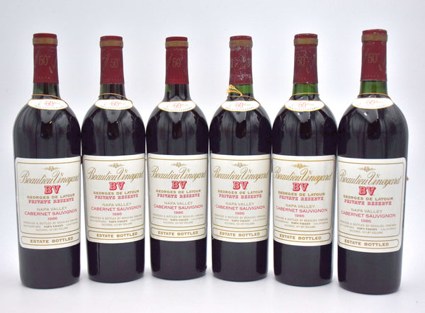 1986 Beaulieu Vineyard BV Georges de Latour '50th Anniversary' Private Reserve Cabernet Sauvignon