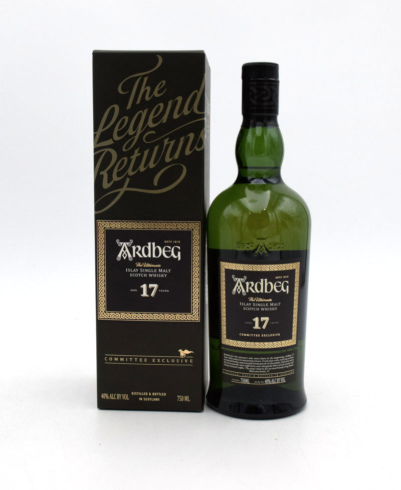 Ardbeg 17年 シングルモルトウイスキー コミッティーエクスクルーシブ Ardbeg 17 Year Single Malt Scotch - Committee Exclusive Release