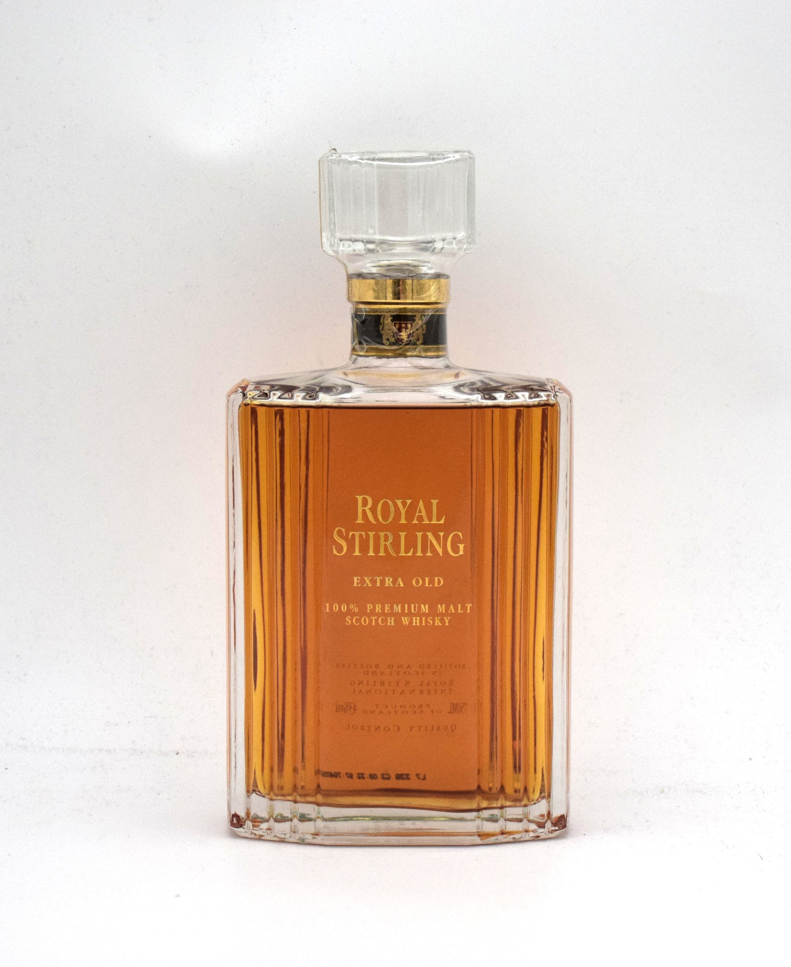 Royal Stirling Extra Old Premium Malt Scotch (Crystal Decanter 