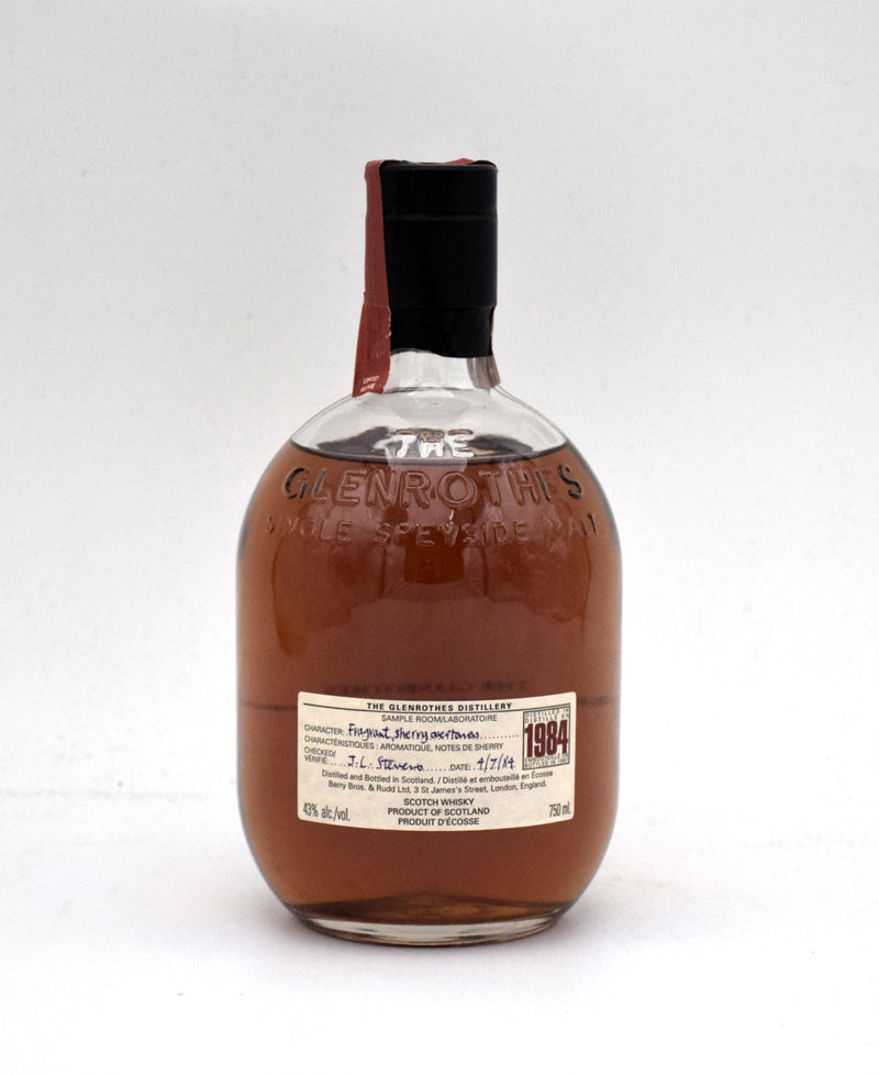 The Glenrothes Vintage 13 Year Single Malt Scotch (1984 Release)