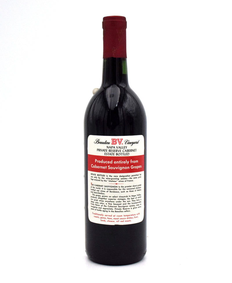 1982 Beaulieu Vineyard BV Georges de Latour Private Reserve Cabernet Sauvignon