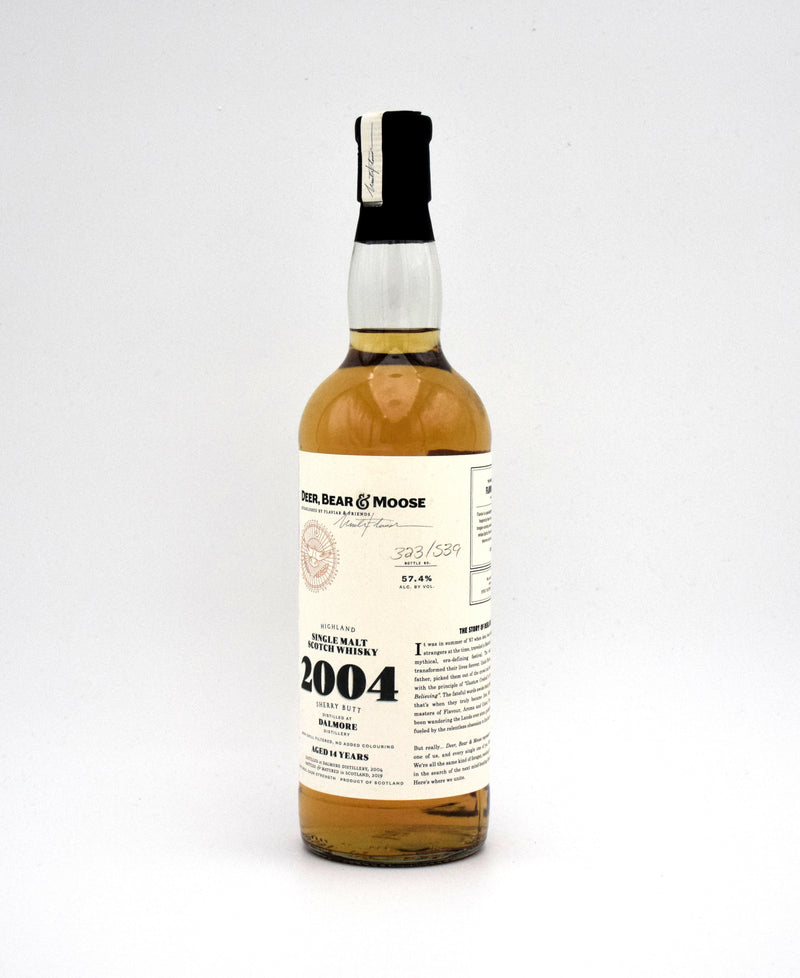 Deer Bear & Moose 'The Dalmore' 14 Year Single Malt Scotch (2004 Release)