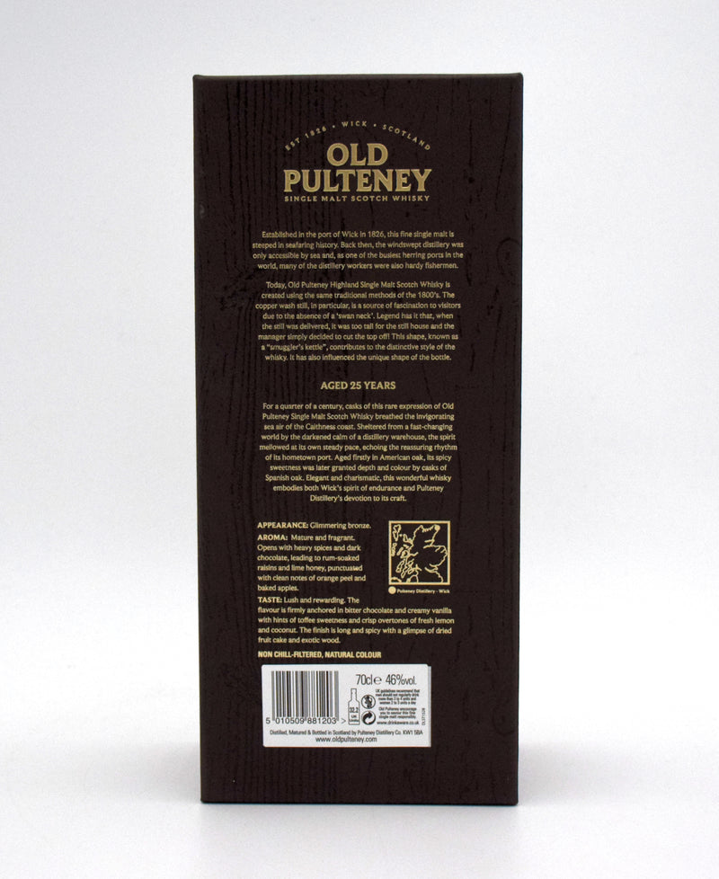 Old Pulteney 25 Year Single Malt Scotch Whisky