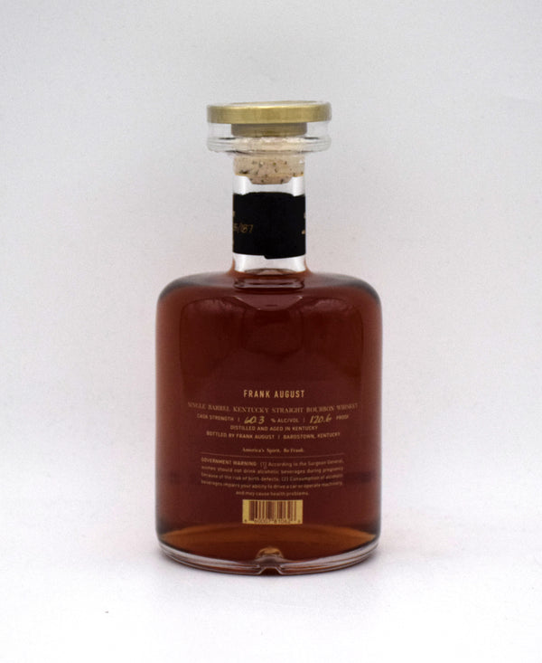 Frank August Single Barrel Kentucky Straight Bourbon (120.6 Proof)