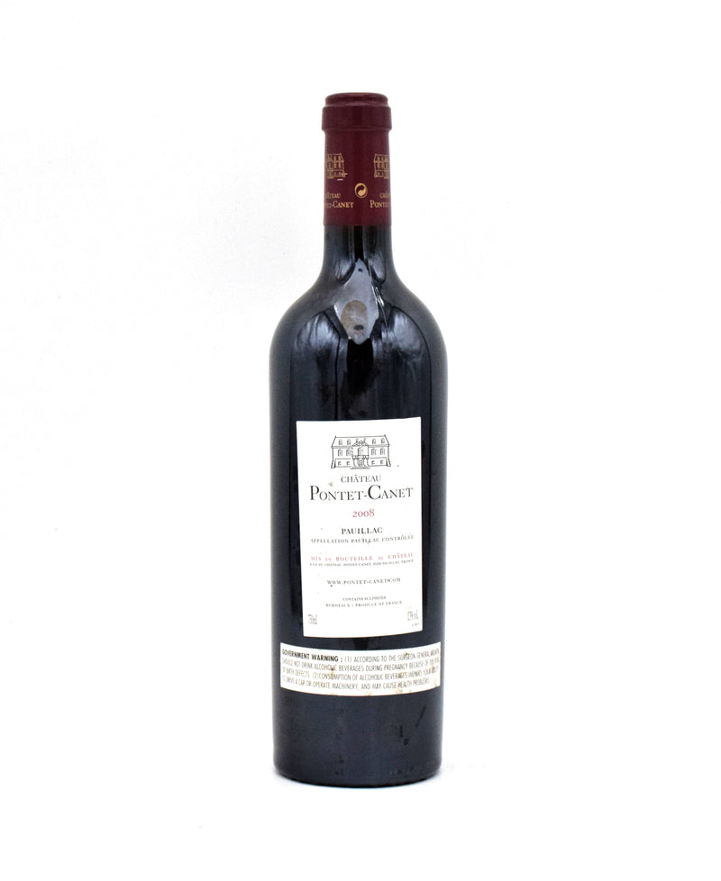 2008 Chateau Pontet-Canet (Very Slightly Smudged Labels)