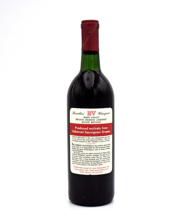 1973 Beaulieu Vineyard BV Georges de Latour Private Reserve Cabernet Sauvignon