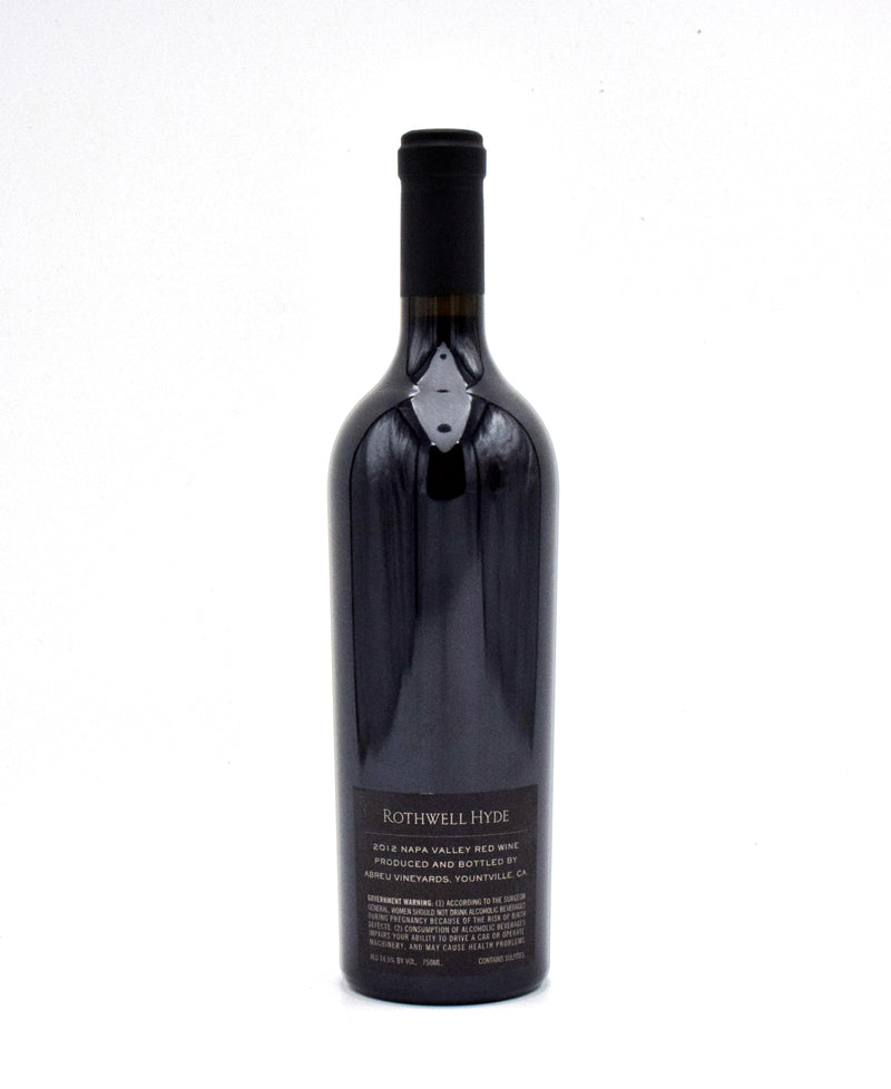 2012 Abreu Vineyard Rothwell Hyde Red (Very Lightly Stained Label)