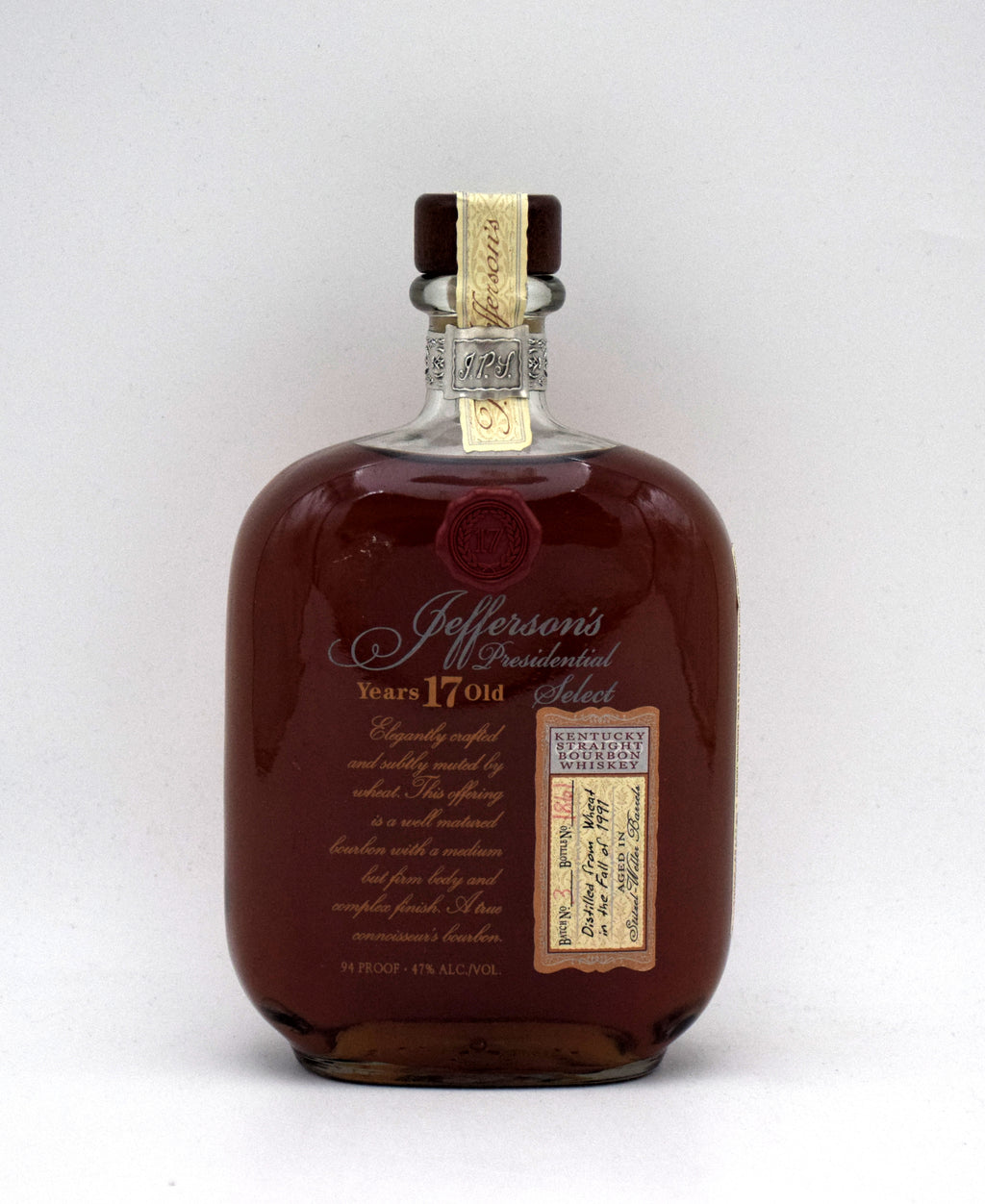 Jefferson's Presidential Select 17 Year Old Bourbon (Batch 3