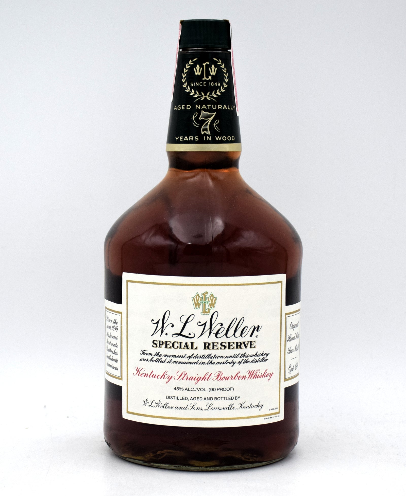 W.L. Weller 7 Year Special Reserve Bourbon - 1989 Release (Stitzel