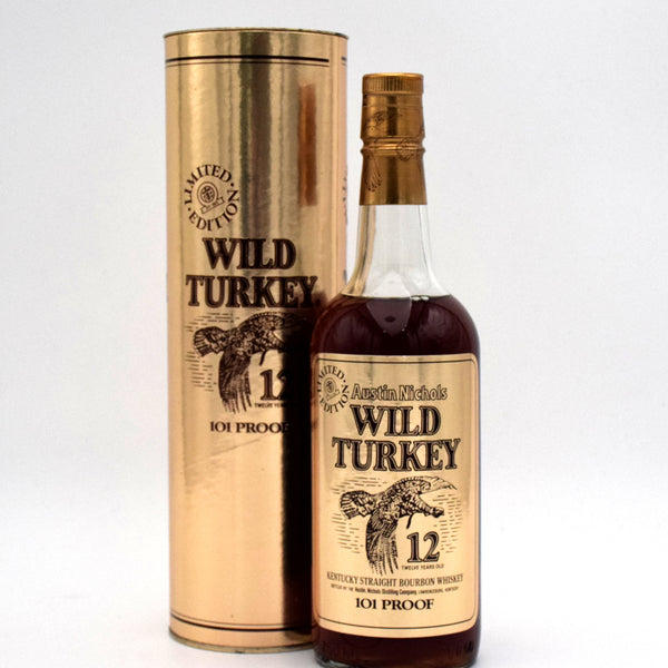 Wild Turkey 12 Year Limited Edition 'Cheesy Gold Foil' - 1985