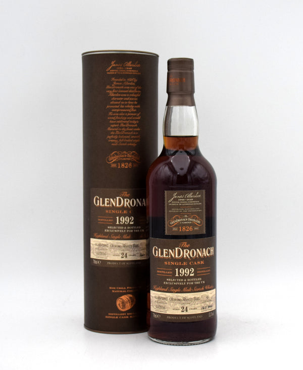 Glendronach 24 Year Oloroso Sherry Butt Single Malt Scotch (1992 Release)