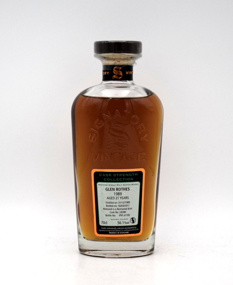 Signatory Vintage 'Glenrothes' 21 Year Single Malt Scotch (1989 Release)