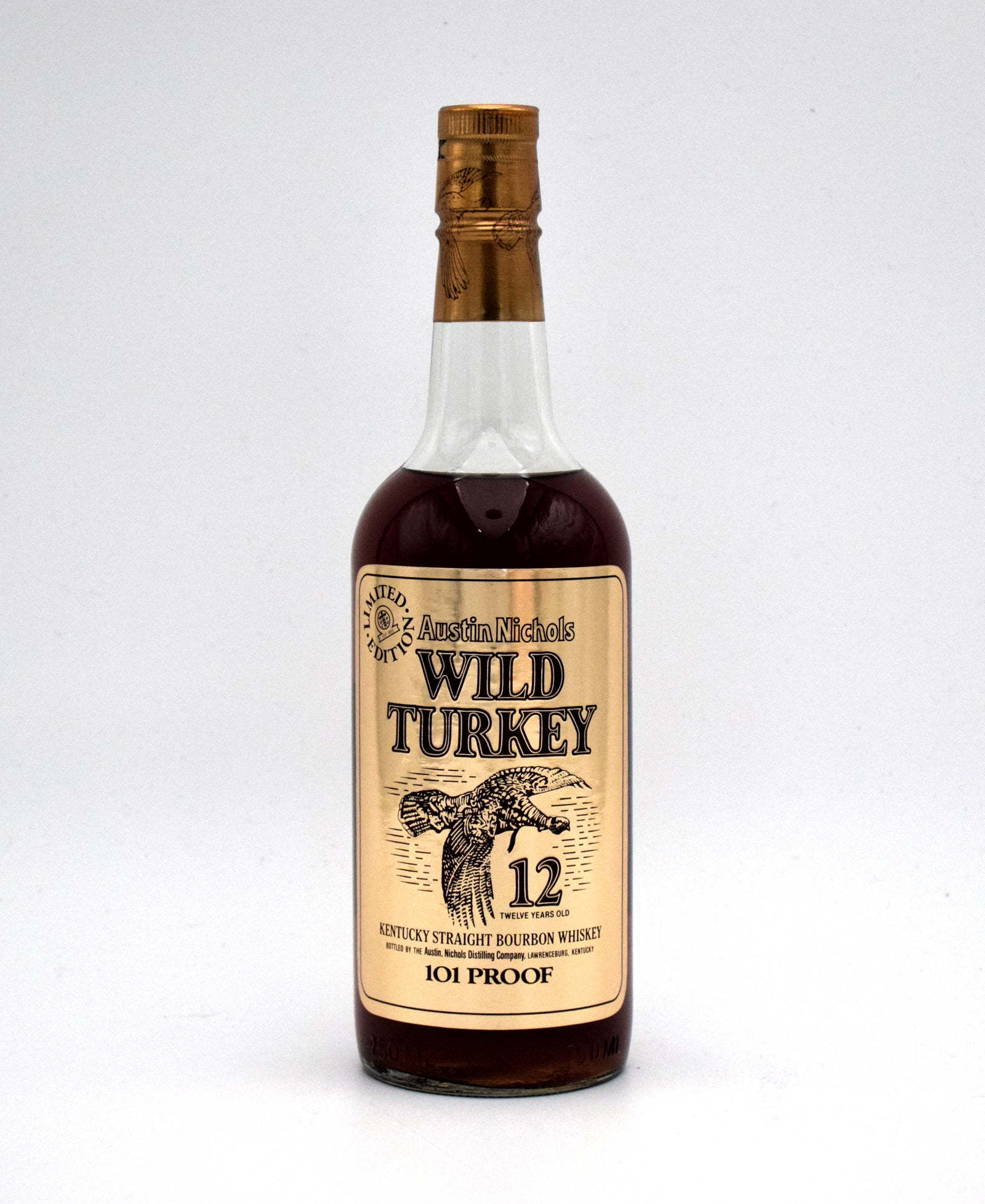 Wild Turkey 12 Year Limited Edition 'Cheesy Gold Foil' (1985