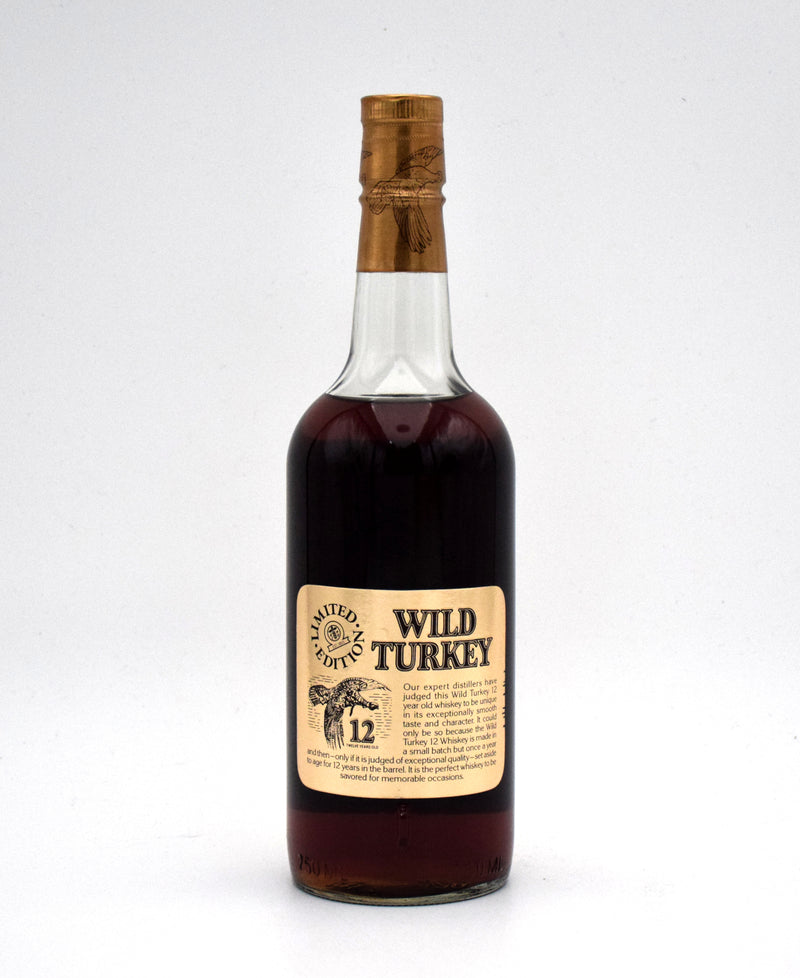 Wild Turkey 12 Year Limited Edition 'Cheesy Gold Foil' (1985 Vintage) (First Release)