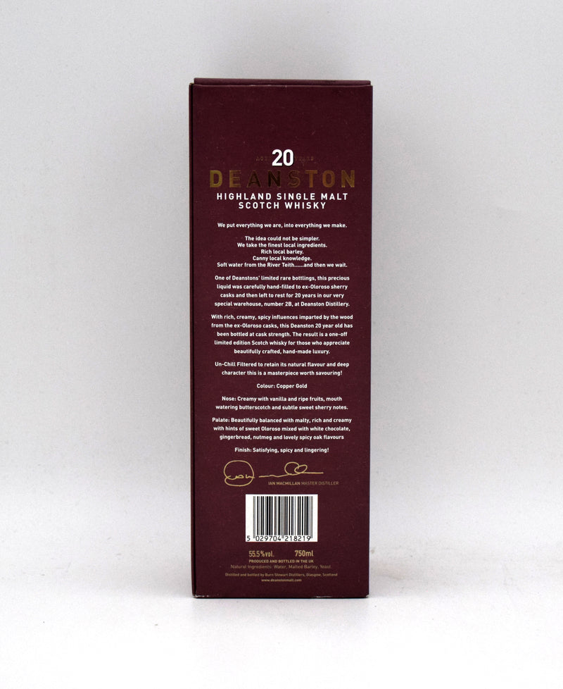 Deanston Limited Edition 'Oloroso Cask' 20 Year Single Cask Single Malt Scotch