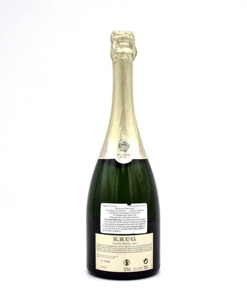 2002 Krug Clos du Mesnil Blanc de Blancs Brut