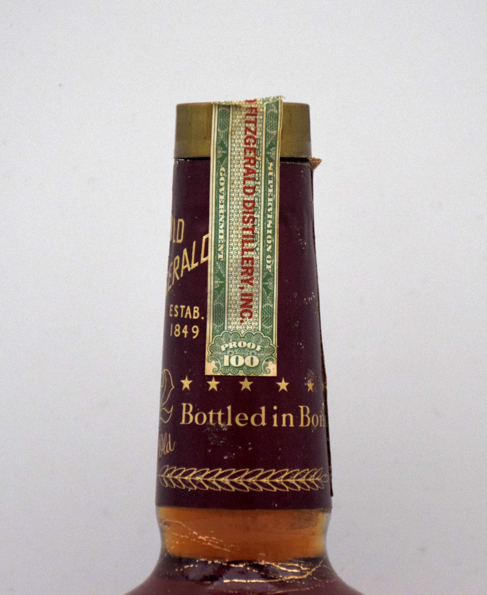Very Very Old Fitzgerald 'Bottled in Bond' 12 Year Old Bourbon