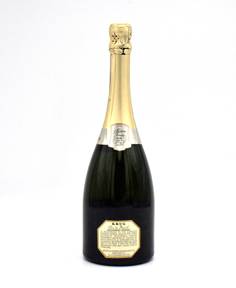 1982 Krug Clos du Mesnil Blanc de Blancs Brut (Very Small Label Tear)