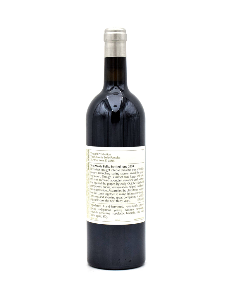 2018 Ridge Vineyards Monte Bello