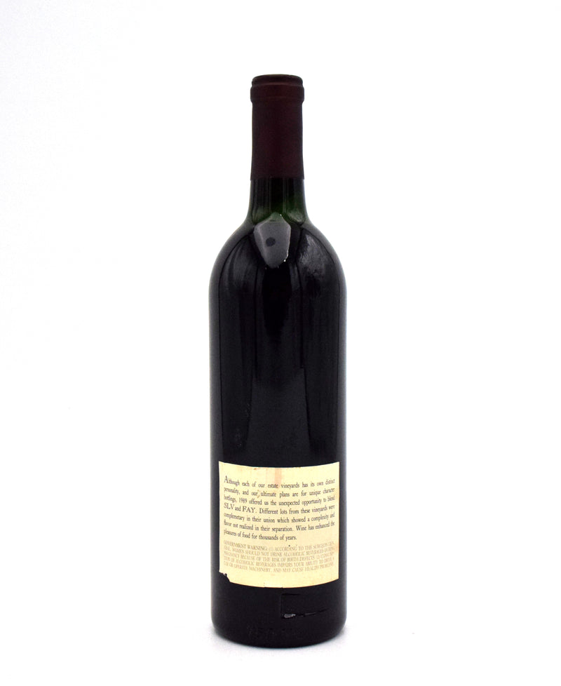 1989 Stag's Leap Wine Cellars 'Fay' Cabernet Sauvignon
