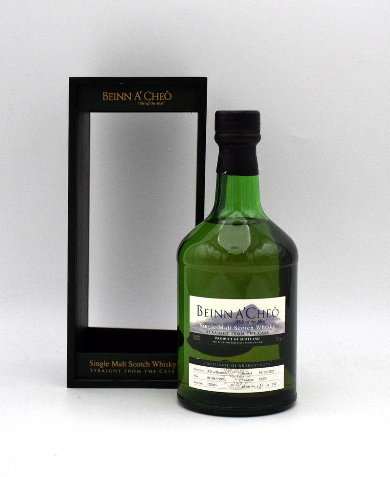Allt-a-Bhainne 'Beinn A'Cheo' 17 Year Single Malt Scotch (1995 Release)