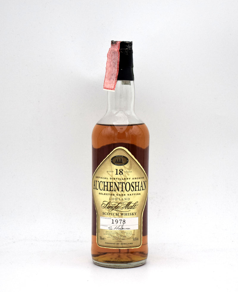 Auchentoshan 18 Year Official Distillery Archive Single Malt Scotch (1978 Release)