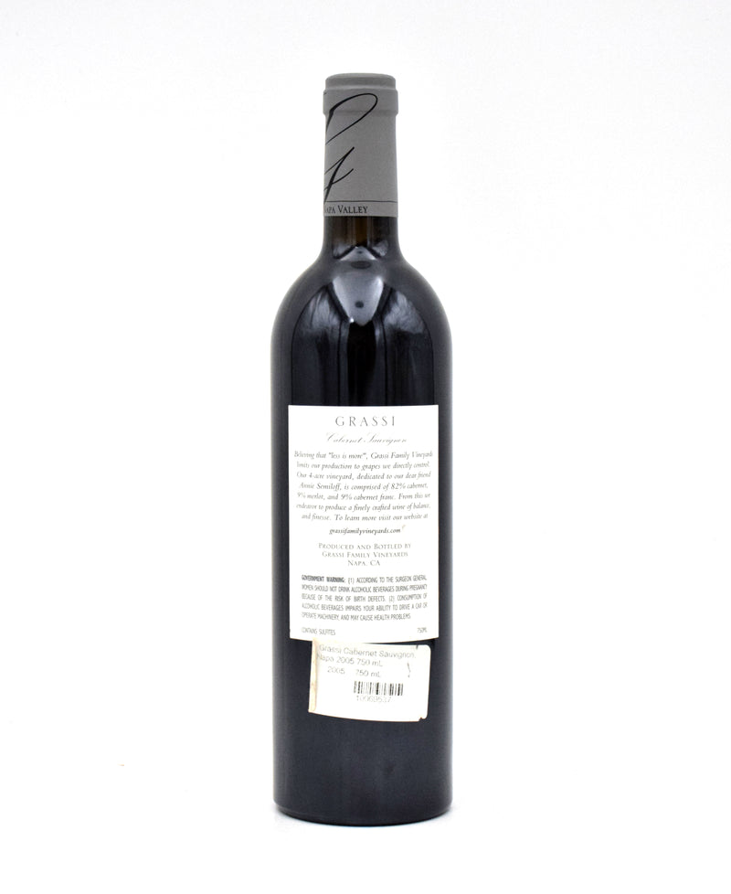 2005 Grassi Family Vineyards Cabernet Sauvignon