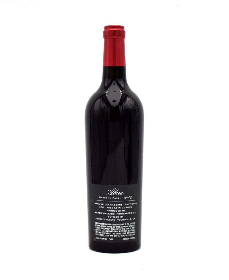2005 Abreu Vineyard Madrona Ranch Cabernet Sauvignon (Very Slightly Scuffed Labels)